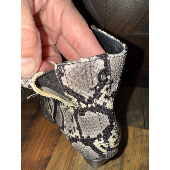 CIRCUS Sam Edelman CAL Snakeskin Embossed Boot Bootie Size 10 - Picture 6 of 14